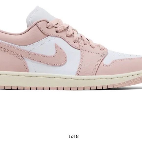 Jordan Shoes - Jordan Women’s Air Jordan 1 Low - White & Pink Oxford